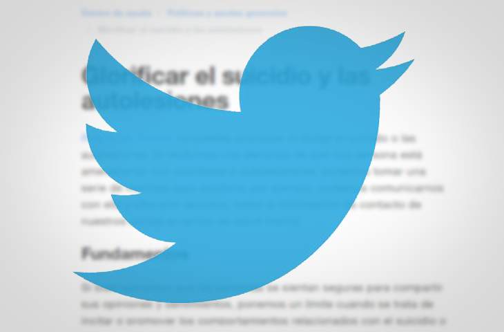 Twitter actualiza su reglamento para actuar contra la incitación al suicidio y las autolesiones